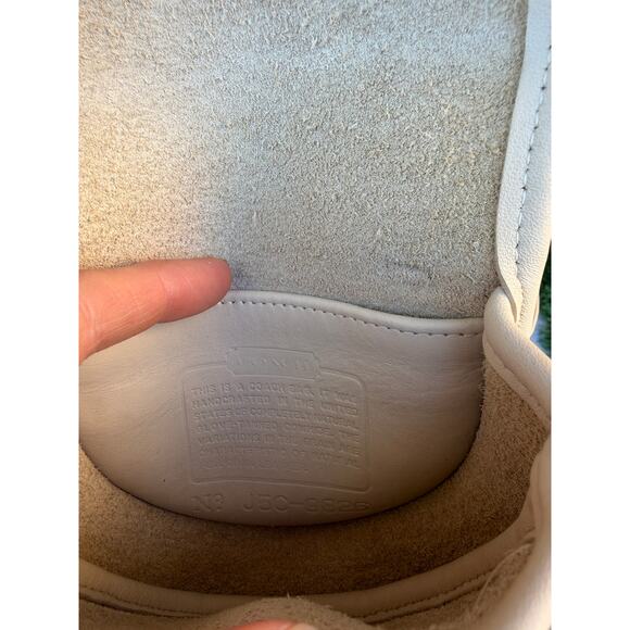 Vintage COACH Leather Mini Convertible Crossbody Belt Bag RARE Cream 9826 Purse - Picture 11 of 14